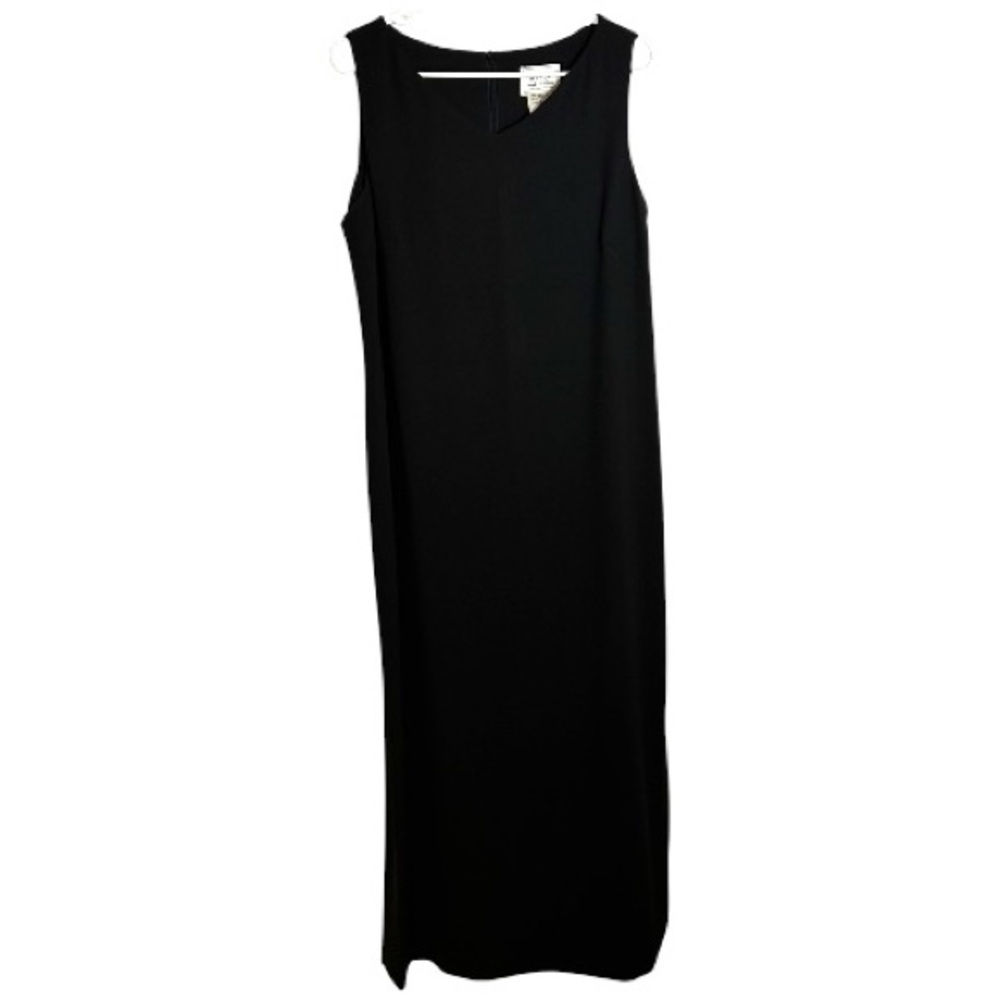 Vintage Field Manor Black Maxi Dress Medium 90s